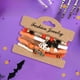 thumbnail image 5 of Pulsera de Halloween Pulsera gótica de cuentas con capas y elástica | Amuleto de calavera de murciélago fantasma fantasma y murciélago apilable | Polímero metálico | Multicolor | 1 Pack | Regalo de, 5 of 6
