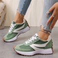 thumbnail image 5 of Domzle Sneakers for Women Retro Fashion Trendy Sneakers with Foam Insole Casual Shoes for Walking Tennis Non-Slip Shoes Green Wide-6.5, 5 of 8
