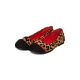 thumbnail image 5 of New Girl Jelly Beans Lion Faux Suede Leopard Capped Toe Ballet Flat, 5 of 5