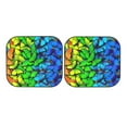 thumbnail image 7 of Kll Multicolored Butterflies Windshield Sun Shade 2-Piece Foldable Car Front Window Sunshade For Most Sedans Suv Truck - Auto Sun Blocker Visor Protector Blocks Max Uv Rays - Medium, 7 of 7