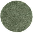 thumbnail image 3 of Unique Loom Davos Shag Collection Area Rug - Solid (4' 1" Round Sage), 3 of 7