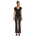 thumbnail image 2 of No Boundaries Juniors Pull On Flare Knit Jeggings, Sizes S-XXXL, 2 of 5