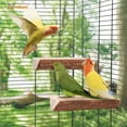 thumbnail image 3 of GHSDFBB Parrot Cage Perch, Wooden Platform for Birds (2 Packs), 3 of 7