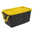 thumbnail image 1 of Sterilite Bac Industriel  151L sur Roues- Jaune, 1 of 3