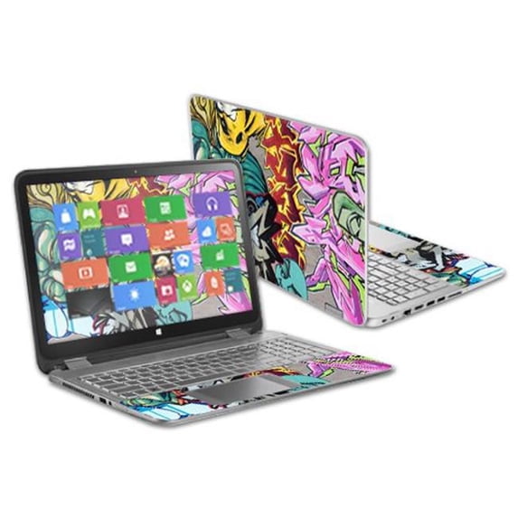 MightySkins HPENVY15-Graffiti W Style Skin Decal Wrap for 15.6 in. HP Envy x360 2014 Version Laptop - Graffiti Wild Stl