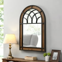 FirsTime & Co. Brown Hemmingway Arch Wall Mirror, Farmhouse, Arched, 24 x 1.25 x 36 in
