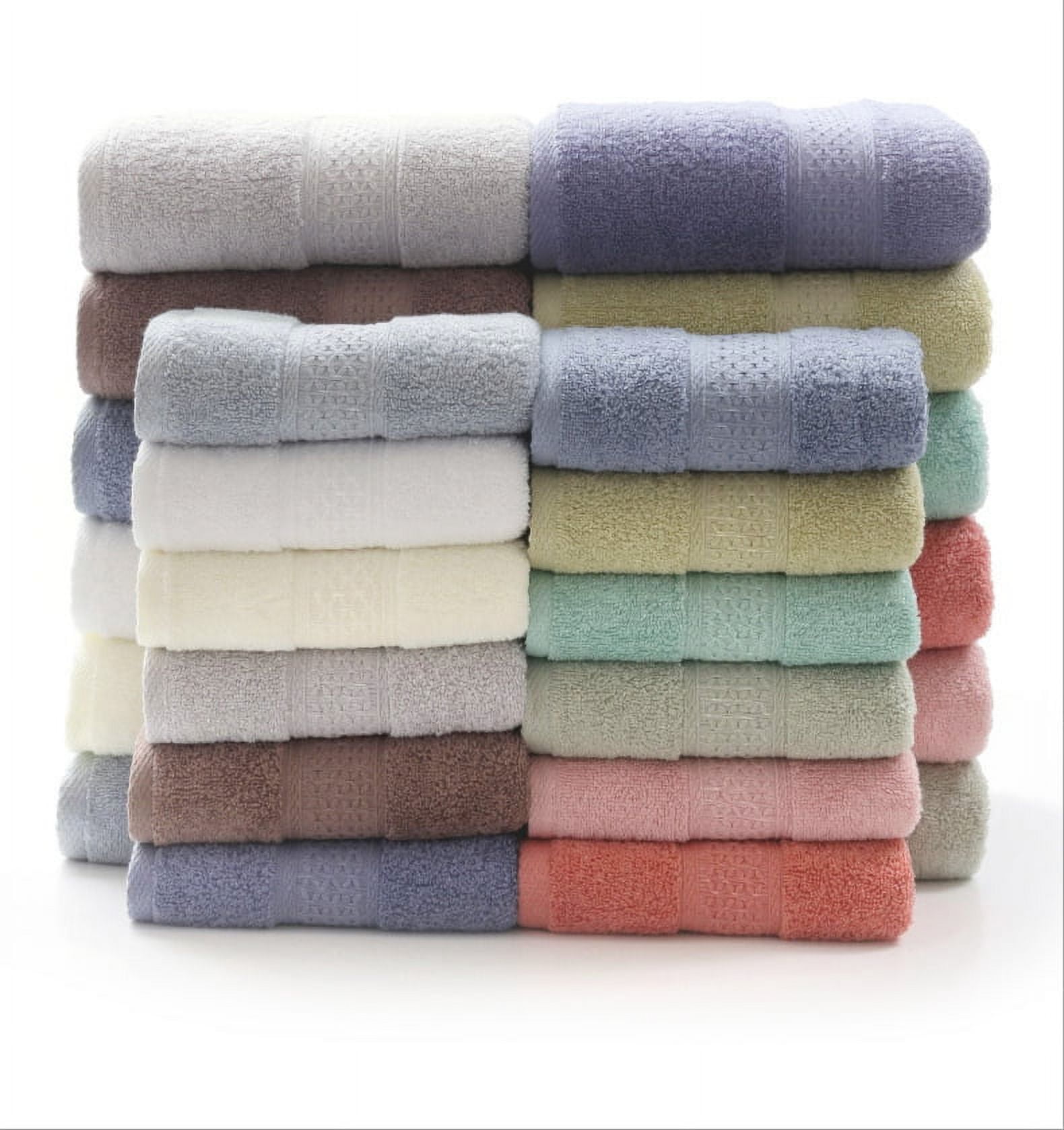 Chakir Turkish Linens 100% Cotton Premium Turkish Towels for Bathroom |  16'' x 30'' (4-Piece Hand Towel, Wedgewood)