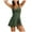 Green, variant on TTUHYWXI Women's One Piece Swimdress V Neck Swimsuits Tummy Control Skirt Bathing Suit (Red, S)