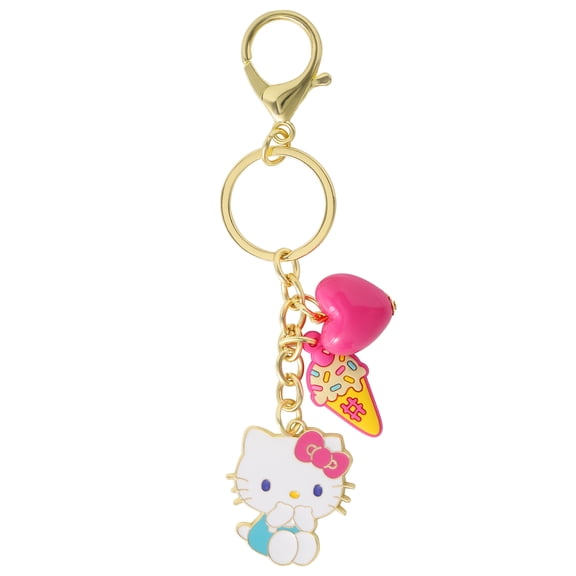 Sanrio Hello Kitty Heart Charm Lightweight Keychain Accessory