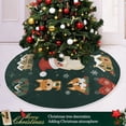 thumbnail image 3 of Yayeee Christmas Tree Skirt 35 inches for Xmas Tree Holiday Party Decoration, Green Christmas, 3 of 6