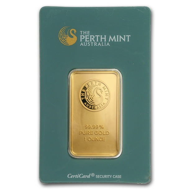 Perth Mint 1 oz Gold Bar Perth Mint (Classic Assay)