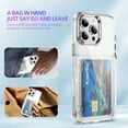 thumbnail image 2 of Allytechgroup Clear Case for iPhone 16 Pro Max, Wallet Back Cover with Cards Holder Stand Not-Yellowing Slim Bumper Shockproof Protective Phone Case for iPhone 16 Pro Max, Clear, 2 of 8