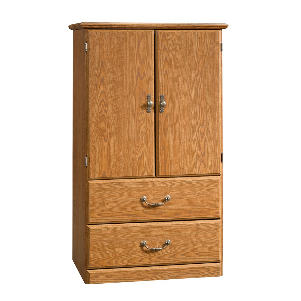 Sauder Orchard Hills Armoire, Carolina Oak Finish