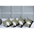 thumbnail image 6 of Ambesonne Adventure Throw Pillow Cover 4 Pack, Forest Halftone Style, 16", Army Green Black White, 6 of 6