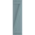 thumbnail image 5 of Ekena Millwork 16 1/8"W x 74"H True Fit PVC Three Board Joined Board-n-Batten Shutters w/Z-Bar, Peaceful Blue (Per Pair - Hardware Not Included), 5 of 8
