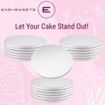 thumbnail image 4 of Round Smooth Edge Cake Board White – 6″ X ½ ” Thick - 6 pack, 4 of 7