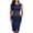 Navy, variant on Interview Dress Soft and Comfortable Sleeveless Crew Neck Womens Formal Dresses 2026 Summer Color Block Patchwork Regular Fit Evening Gown for Going Out and Party Black L