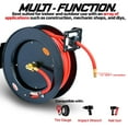 thumbnail image 3 of ReelWorks Industrial Retractable Air Hose Reel - 3/8" x  50'FT, 1/4" MNPT, 3 of 5