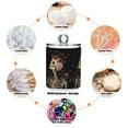 thumbnail image 6 of Yayeee 2 Pack Qtip Holder Bathroom Cotton Swab Canister with Lid Clear Dispenser Set, Skeleton with Flowers Pattern, 6 of 6