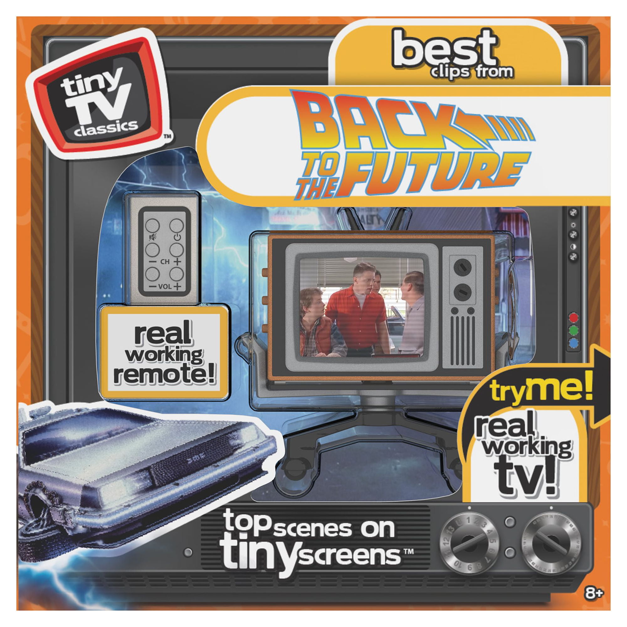 NEW FALL '21 - Tiny TV Classics - Back to the Future Edition- Newest  Collectible from Basic Fun - Watch top Back to the Future original movie  scenes on a real-working Tiny TV (with working remote)! 