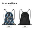 thumbnail image 5 of Kdxio Space Dog Print Drawstring Backpack Bag,Waterproof Draw String Back Sack, Gym Drawstring Bags Swim Bag For Unisex, 5 of 9
