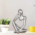 thumbnail image 3 of Figura De Estilo De Pensador De Resina, Figurita Abstracta, Decoración Artesanal, Decoración De Pensador Para El Hogar, Oficina, Hotel Yuarrent HA042559-06, 3 of 6