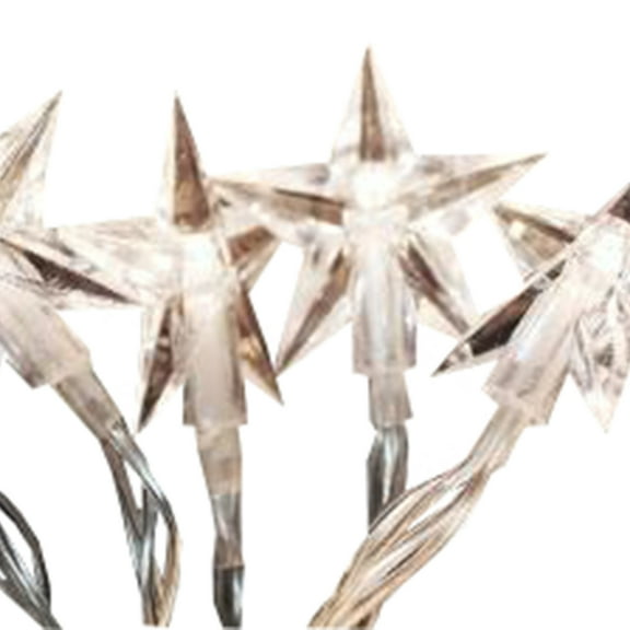 ProductWorks Indoor/Outdoor 300 LED-Star String Light Curtain with 8-Function Controller, Clear, 6.5ft x 10ft