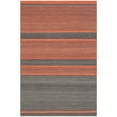 thumbnail image 2 of SAFAVIEH Kilim Aylmer Striped Wool Area Rug, Dark Grey/Orange, 9' x 12', 2 of 7