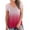 Hot Pink, variant on DailyTrove Women's Ombre V-Neck Short Sleeve T-Shirt - Gradient Casual Top, Soft for Daily Wear & Layering