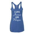 thumbnail image 2 of Wild Bobby I Love Jesus and Naps Inspirational/Christian Women Tri-Blend Racerback Tank Top, Vintage Royal, X-Large, 2 of 5