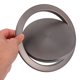 thumbnail image 3 of Cubo de basura de cocina de acero inoxidable con ojal y tapa abatible., 3 of 7