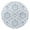 White-23, variant on Outdoor Waterproof Tablecloth with Umbrella Hole and Zipper,Boho Blue Grey Baroque Round Reusable Durable Decor Table Cover for Party Picnic Patio 60×60 Inch