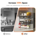 thumbnail image 3 of Tmtamye Magnetic Spice Rack Organizer, 4 Pack Magnetic Fridge Shelf, Black, 3 of 10