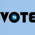 thumbnail image 3 of CafePress - Vote Blue White T Shirt - Light T-Shirt - CP, 3 of 4