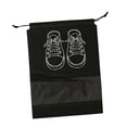 thumbnail image 4 of Bolsa de viaje para zapatos, no tejida, con cordón, para artículos de tocador, para guardar zapatos y bolsos. Negro 27x36cm, 4 of 9