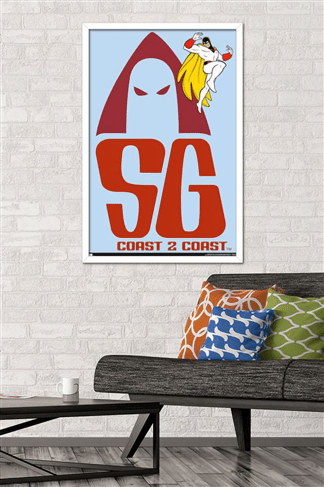 Space Ghost Coast to Coast - Logo Wall Poster, 22.375" x 34", Framed
