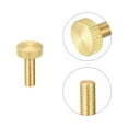 thumbnail image 4 of Knurled Thumb Screws, M5x16mm Flat Brass Bolts Grip Knobs Fasteners 2Pack, 4 of 4