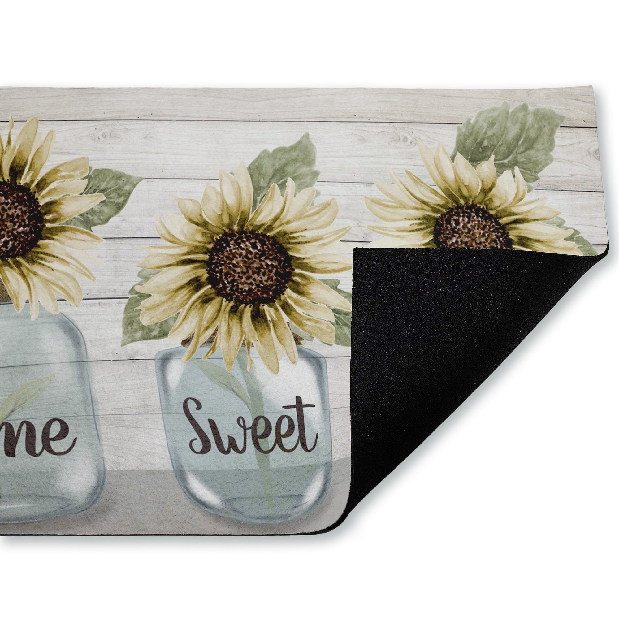 Stupell Industries Country Sunflower Jars Printed Outdoor Door Floor Mat, design by Janice Gaynor