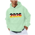 thumbnail image 2 of Handshe Men's Hoodie, Casual Fashion Printed Pullover Long Sleeve with Drawstring Hood for Casual Wear and Daily Use, 2 of 5