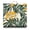 Jungle Leaves Medi, variant on Palm Inspired Floor Pillow – 22x22 Inch Large Cushion, Dutch Velvet, Elegant Frond Design (Sophisticated Tropical)