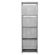 thumbnail image 5 of Estantería de cuatro niveles con torre, organizador de esquina vertical de pie, rectangular, para decoración del hogar, la oficina y la sala de estar., 5 of 5