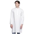 thumbnail image 1 of In-Sattva Men's Indian Banded Classic Collar Pure Cotton Long Kurta Tunic, 1 of 3
