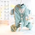 thumbnail image 1 of Thick Winter Dog Clothes Cartoon Dinosaur Four Legged Jumpsuit Fleece Warm Fake Two Pieces Cotton Jacket  Pet Clothes ShopWise Round, 1 of 9