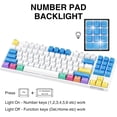 Havit Mechanical Keyboard Wired 89 Keys Gaming Keyboard Red Switch ...