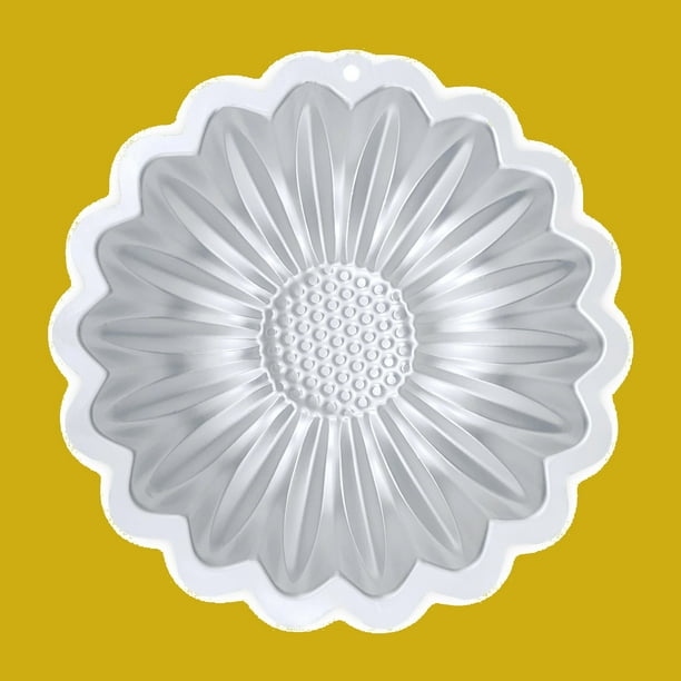 Molde cuadrado para pasteles | Molde metálico antiadherente de 28 x 28 cm | Molde plateado individual para pasteles y postres