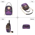 thumbnail image 3 of FORMRS Crossbody Bag for Women Quilted Travel Shoulder Cell Phone Purse with Chain Strap Handbag, Black Neon Road, 3 of 7