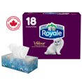 thumbnail image 1 of Royale Velour, 3 Ply Facial Tissue, 18 Flat Boxes, 82 Tissues per Box, 1 of 15