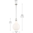 thumbnail image 4 of 52777BK Kichler Lighting Laria - 1 Light Medium Pendant-23.5 Inch Tall and 14 Inch Wide-Black Finish, 4 of 7