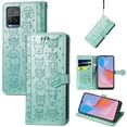thumbnail image 1 of Funda Cartera FOXDOCK para VIVO Y21S , Flip PU con Relieve de Gatos y Perros, Tarjetero y Soporte, 1 of 6