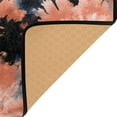 thumbnail image 4 of 72x48in Area Rug Machine Washable Floor Mats Skid-Resistant Backing Carpet for Home Kitchen Bedroom Coral and Black Tie-dye Pattern, 4 of 7